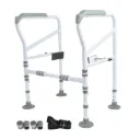 Toilet Frame Support Standing Disability Assist Aid Safety Grab Handle Rail Height and Width Adjustable