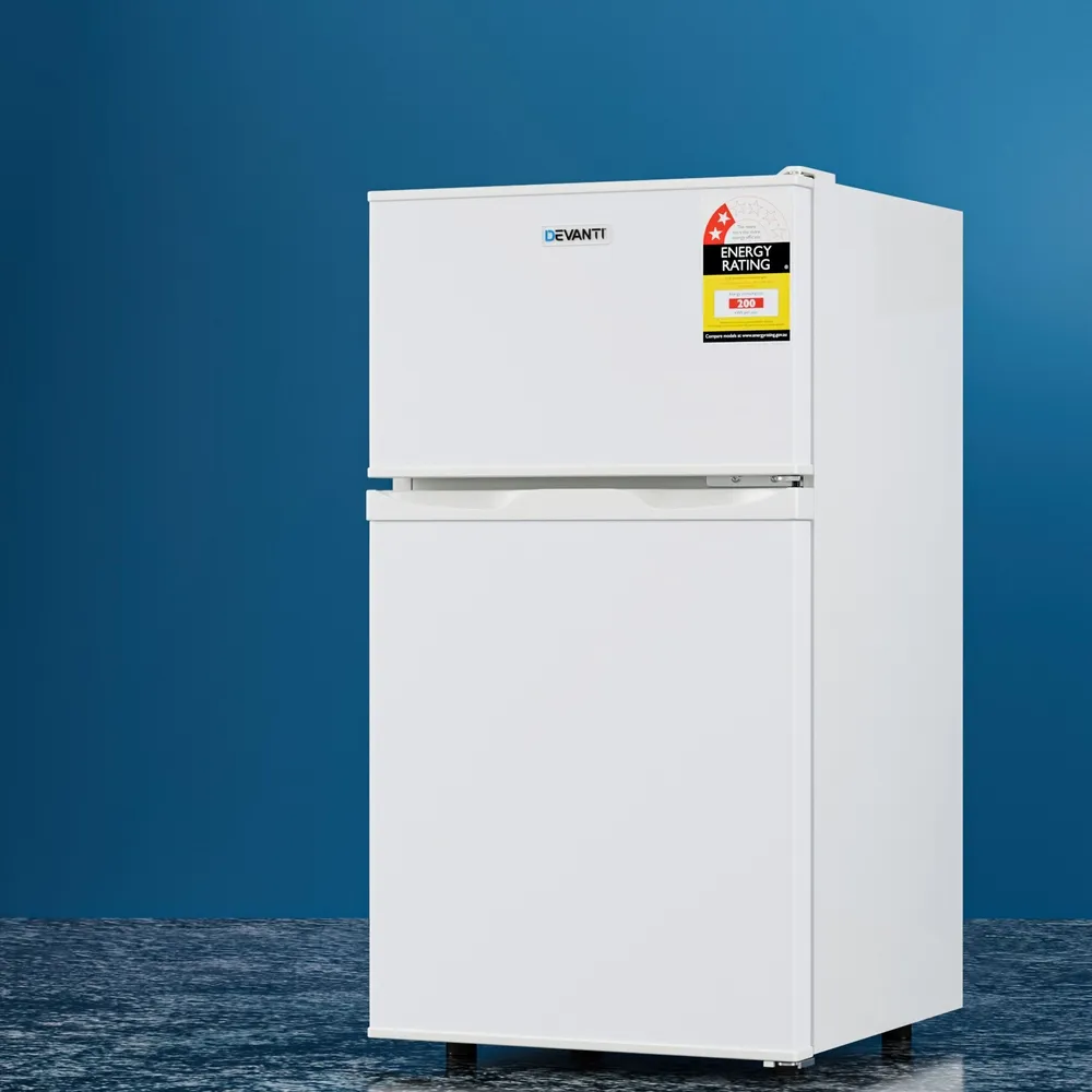 Devanti 85L Bar Fridge Mini Freezer Refrigerator White