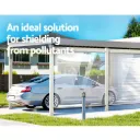 Instahut 1.5X2.4M Outdoor Blinds Clear Roll Down Awning Retractable Outdoor Blinds Water Wind Proof Transparent