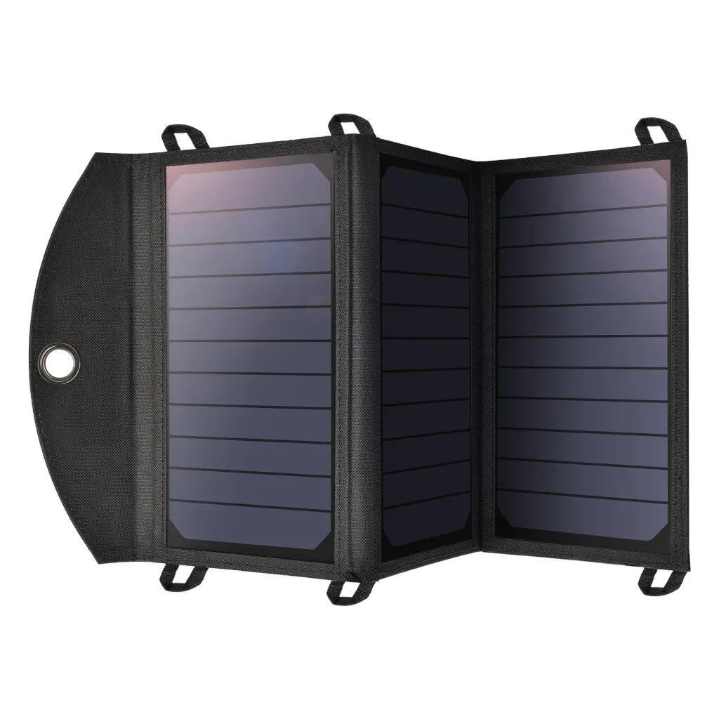 CHOETECH19W Portable Solar Panel Charger SunPower Panels Dual USB Charger for Camping/RV/Outdoors