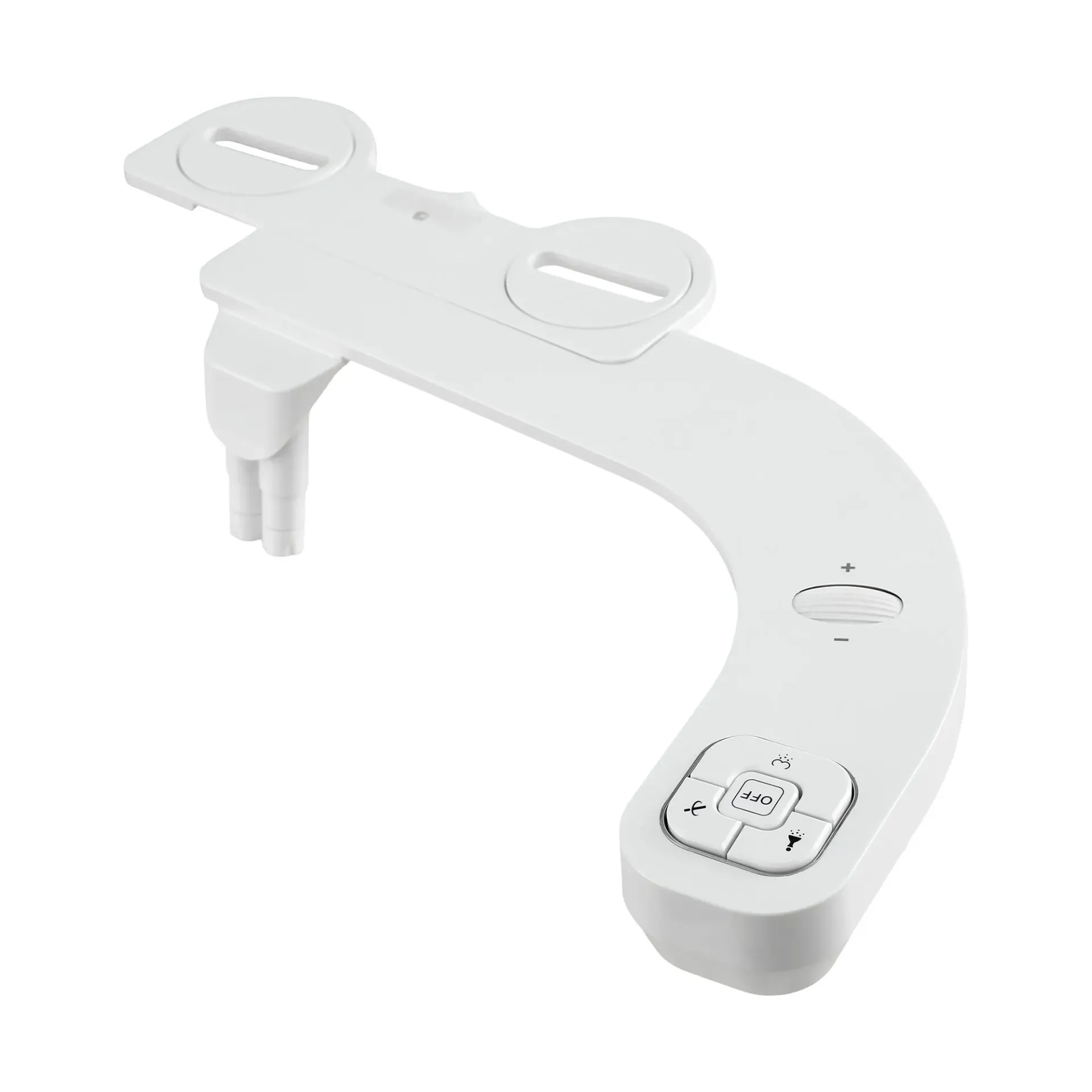 Cefito Ultra-Slim Bidet Attachment Detachable Bidet with Self-Cleaning Dual Nozzle Non-Electric Adjustable Water Pressure