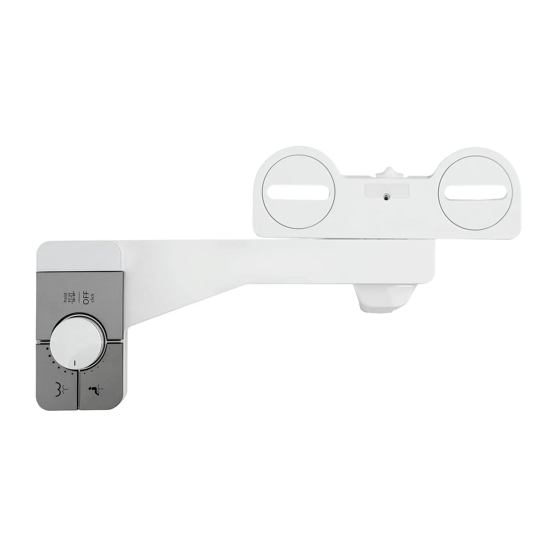 Cefito Non-Electric Ultra-Slim Bidet Attachment Detachable Bidet with Dual Nozzle Frontal & Rear Wash Adjustable Water Pressure Cold Water Toilet Bide