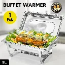 Alston 9L Chafing Dish Set, Premium 410 Stainless Steel Buffet Warmer