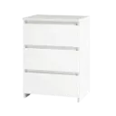 Levede Bedside Table Side Table 3 Drawers Storage Nightstand Bedroom Cabinet