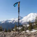 Mountview 2 Pcs Hiking Trekking Poles Walking Stick Adjustable Lightweight Black