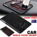 Car Mobile Phone Holder Dashboard Mount Mat Non Slip Grip Stand Anti-Slip Pad - Red