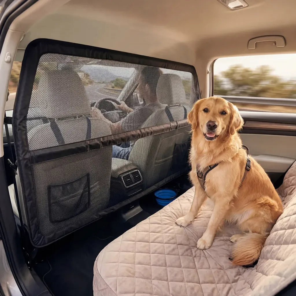 Pawz Dog Car Barrier Guard Back Seat Safety Protector Mesh Net Pet Small Divider