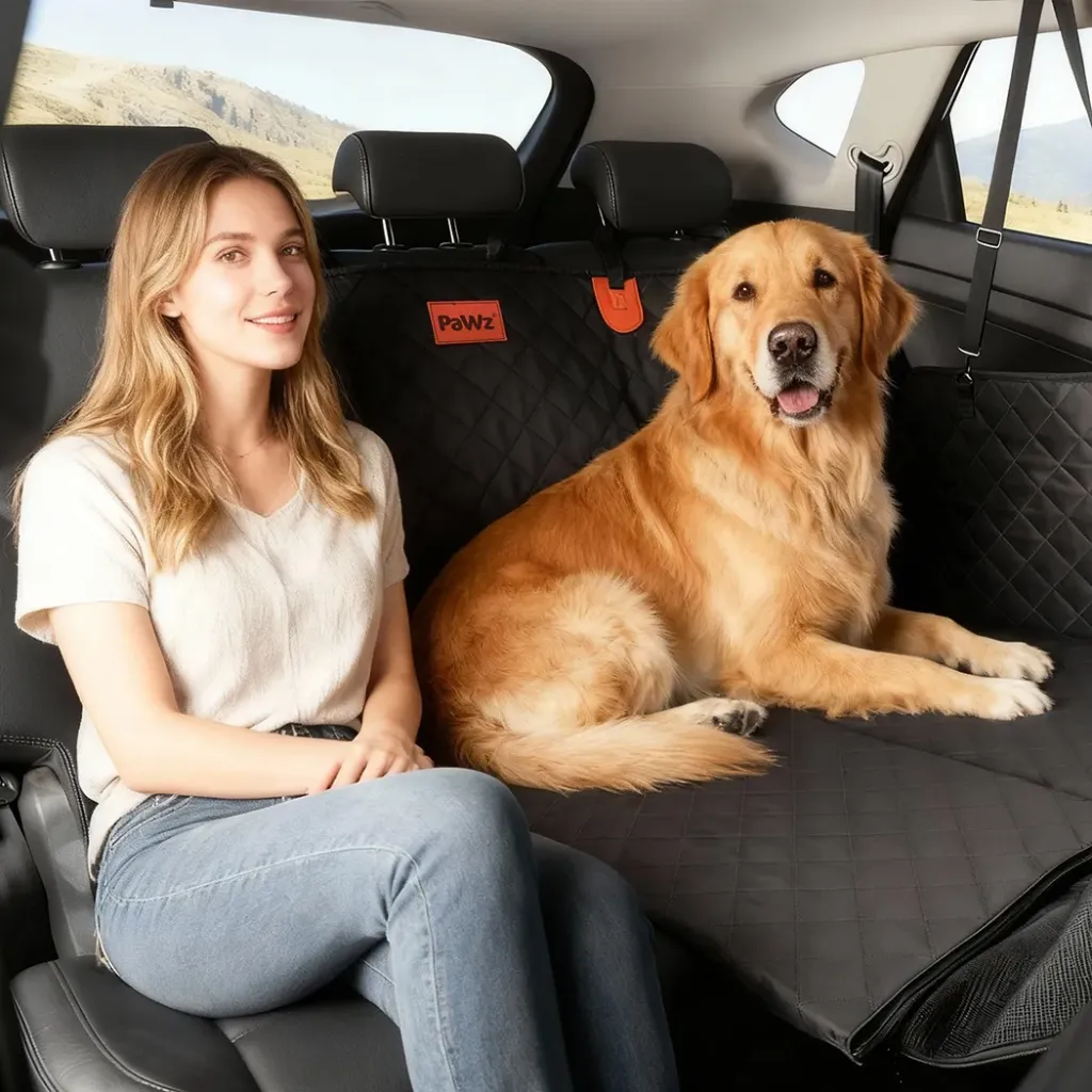Pawz Dog Car Seat Cover Pet Back Seat Hammock Safety Protector  Waterproof