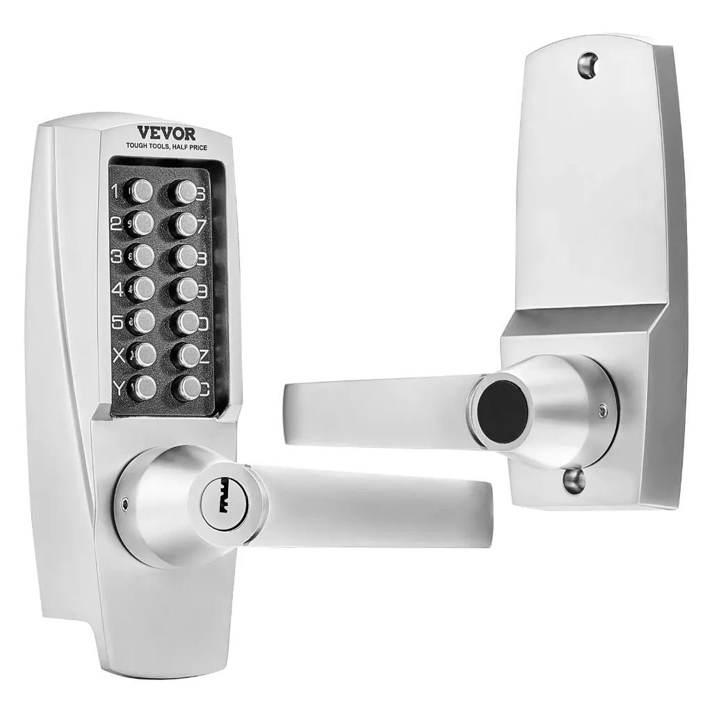 Mechanical Keyless Entry Door Lock, 14 Key Mechanical Door Lock with Keys