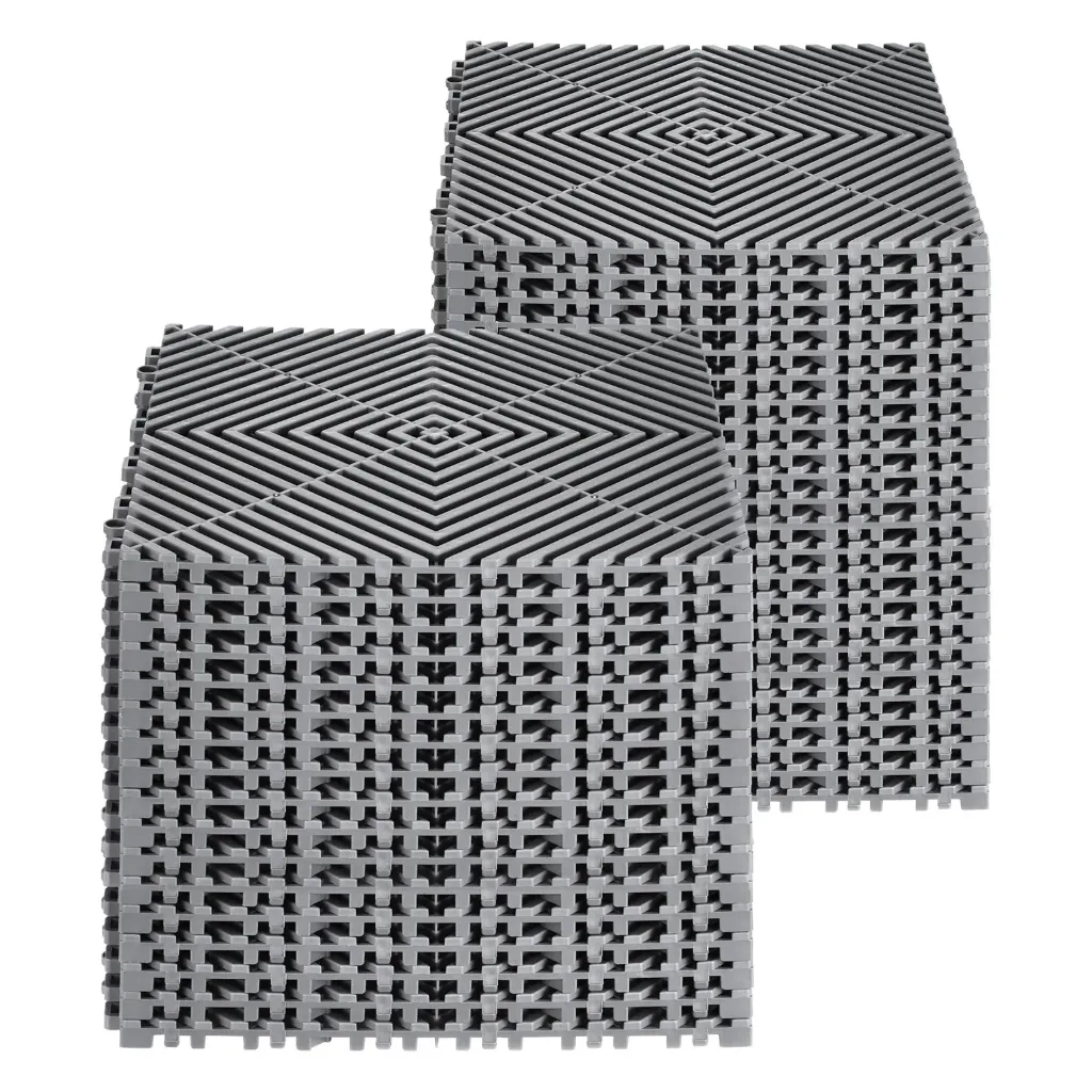 Interlocking Drainage Mat, 31 x 31 cm Modular Interlocking Cushion, 40 Pcs Splicing Drainage Mats