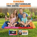 Kahuna 60 Inch Rectangular Tree Swing with Foam Padded Tubes and Accessory Kit