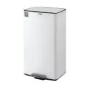 Cefito Pedal Bins Rubbish Bin Waste Recycle Dustbins Kitchen Trash Can 40L White