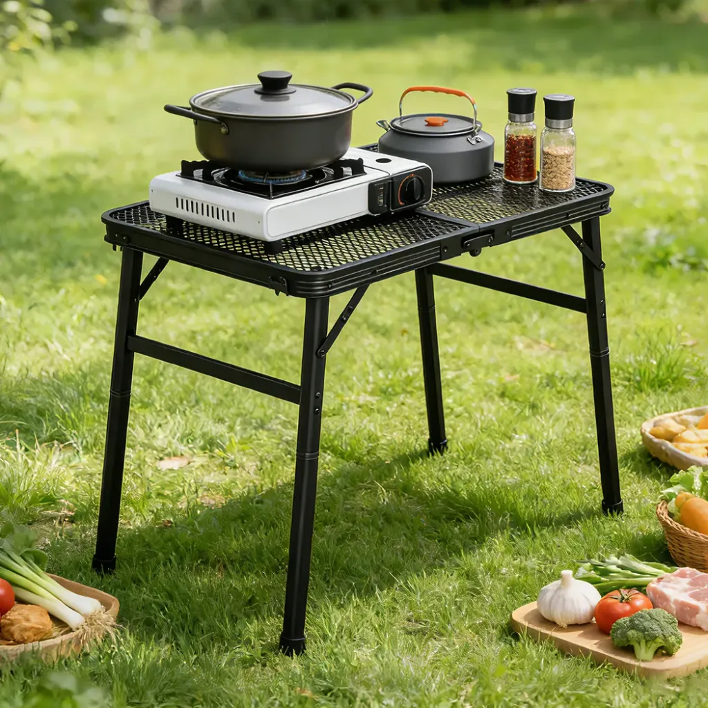 Levede Camping Table Mesh Desktop Lightweight Portable Folding Grill Desk