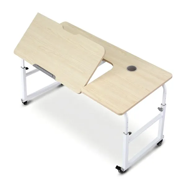 Artiss Mobile Laptop Desk Overbed Table Adjustable Computer Stand Bedside Cart