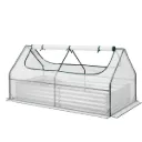 Green Fingers 3 in 1 Raised Garden Bed with Greenhouse Galvanised Planter Box Kit
