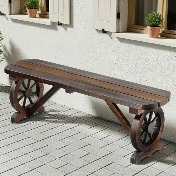 Gardeon Outdoor Garden Bench Seat Wooden Patio Furniture Wagon Dining Chair