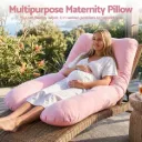 Giselle Pregnancy Pillow U Shaped (Pink, 73x133cm)