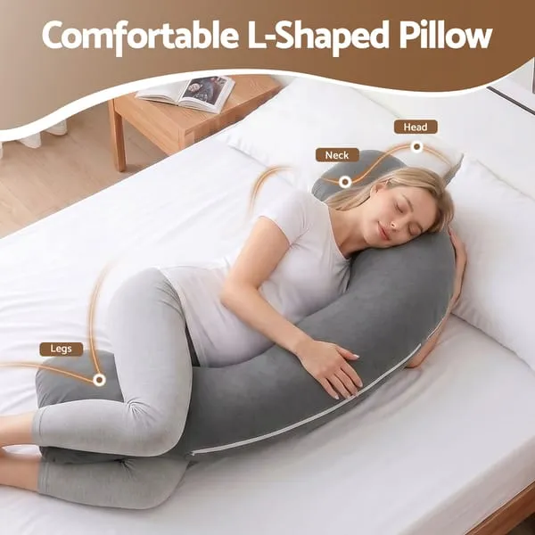 Giselle Bedding Pregnancy Pillow for Side Sleeping L-Shaped