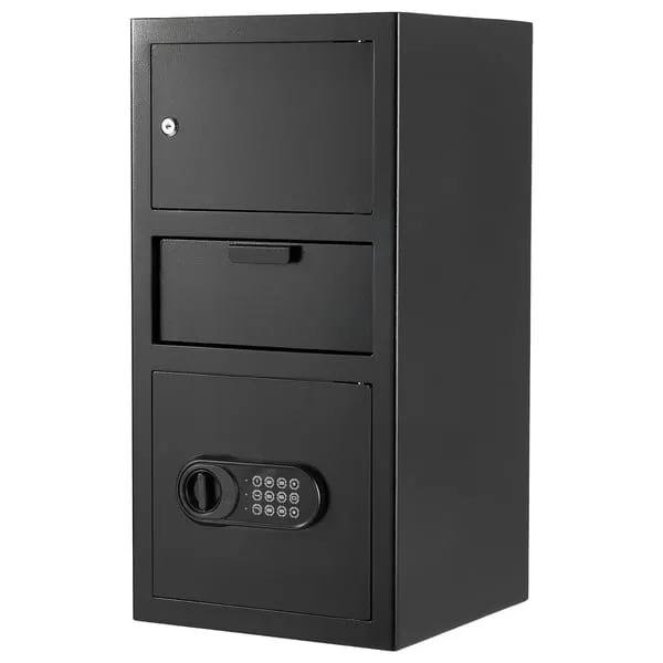 3.6 Cubic Feet Drop Safe, Large Capacity Front Drop Slot Safe Box with Digital Keypad
