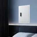 0.83 sq.ft Wall Safe, 3-Tier Hidden Wall Safe with Password, Key & Turning Knob