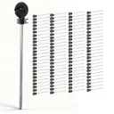 Giantz Electric Fence Ring Insulators 100pcs Stand off Screw in Insulator Black