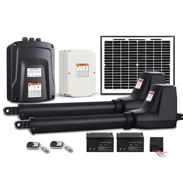 LockMaster Swing Gate Opener Auto 10W Solar Power Electric Remote Control 800KG