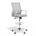 Artiss Office Chair Drafting Chairs Stool Computer Desk Studios Mesh White