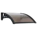 Instahut Window Awning Drainage 0.6mx0.6m Outdoor Brown