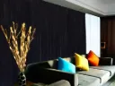 Large Velvet Curtains 600cm wide x 230cm Drop PINCH PLEAT+ 30 Hooks Black