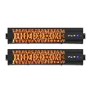 Devanti 2PCS Electric Strip Heater Radiant Infrared Heaters 2000W