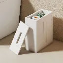 Levede Bathroom Storage Box Lid Slim Toilet Paper Storage Organiser Container