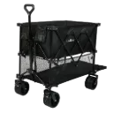 Lambu Folding Wagon Cart Double Shelves