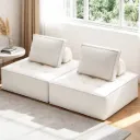 Artiss 2 Floor Sofa Lounge Chair with Pillow