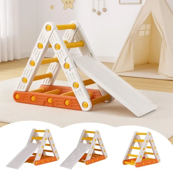 Keezi Kids Climbing Frame Set Pikler Triangle Climber