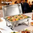 5-Star Chef Chafing Dish 9L 1-Pan Buffet Warmer Food Warmer Catering Server