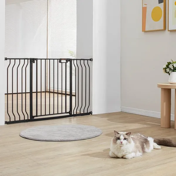 Baby Gate, 749-1346 mm Extra Wide, 762 mm High (Black)