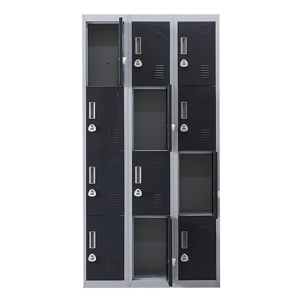 12-Door Locker for Office Gym Shed School Home Storage - 3-Digit Combination Lock