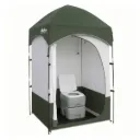 Weisshorn 20L Portable Camping Toilet Shower Tent Changing Room Outdoor Loo Set
