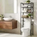 Artiss Over Toilet Bathroom Storage Rack Space Saving 4 Tier Organiser White