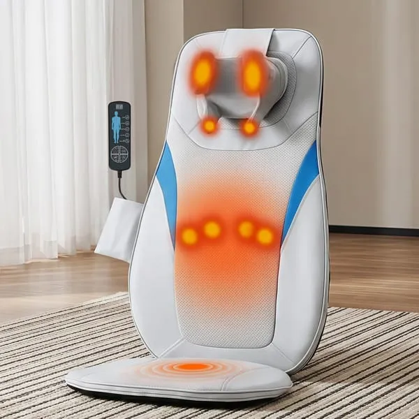 Livemor Full Back Massage Cushion 3D Kneading Heating Massage Seats