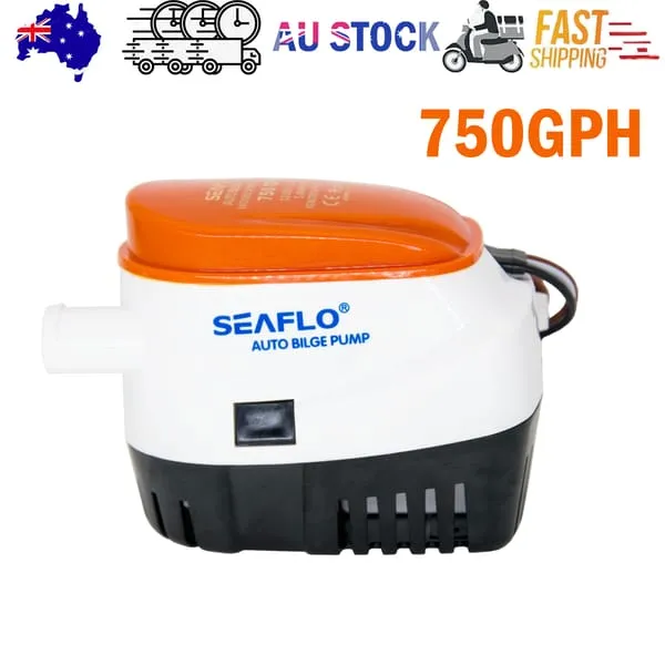 SEAFLO 12V 750GPH Automatic Bilge Pump Marine Boat Auto Submersible Pump