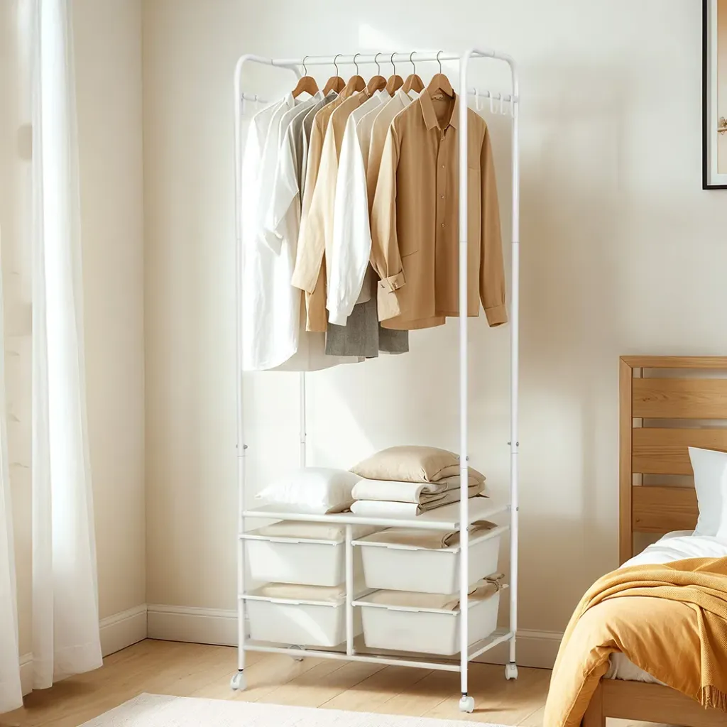 Levede 63CM Clothes Rack Stand Heavy Duty Hanging