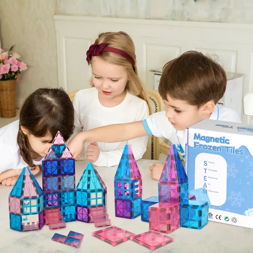 Bopeep Kids Magnetic Tiles Blocks (Frozen-themed)