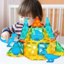 Bopeep Kids Magnetic Tiles Blocks 100pcs (Dinosaur-themed)