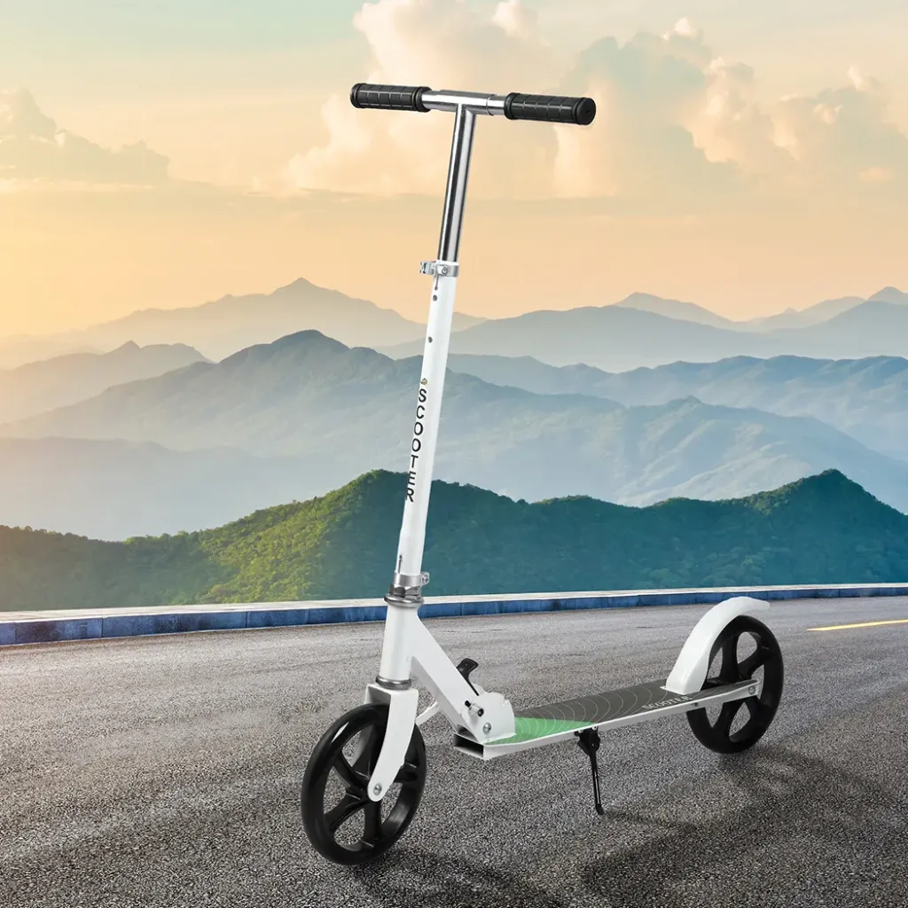 MONVELO Folding Scooter Dual Large Wheels White