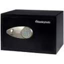 Black Digital Security Safe 16.4L with Solid Steel Construction and Carpet Interior