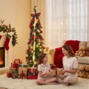Jingle Jollys Pop Up Christmas Tree Pre Decorated Artificial Christmas Tree 160cm