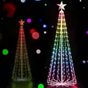 Jingle Jollys Christmas Tree 1.8m 265 RGB LED Fairy Lights Xmas Trees Decoration