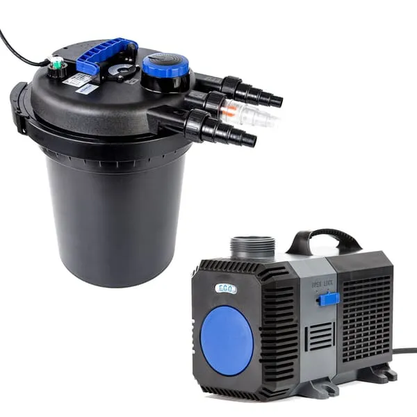 Aquarium Garden Filter 10000L/H + Submersible Water Pump 16000L/H