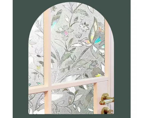 3M Privacy Glass Film Sticker Static Cling Window Decals Glass Film(Tulip,40*300cm)